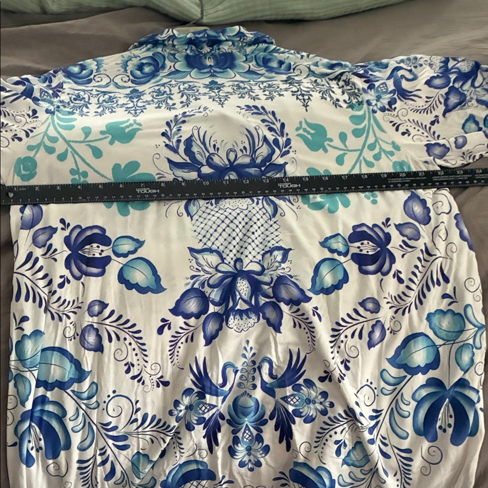 Johnny Was Blue and Pink Floral Dress - Picture 12 of 15